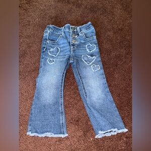 Wonder Nation Blue Jeans with Heart Accents